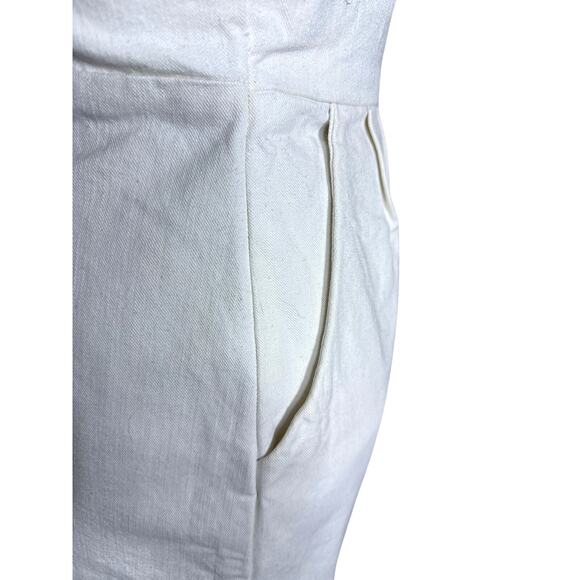 Objects Without Meaning White Denim Dress Size Medium - Picture 4 of 7